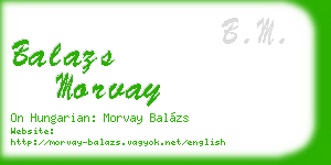balazs morvay business card